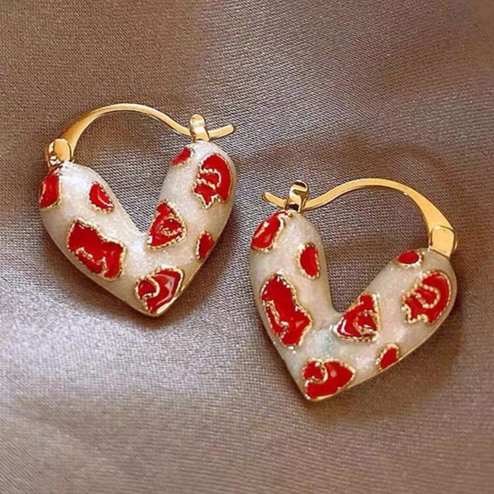 Heart 3D Shaped Earrings